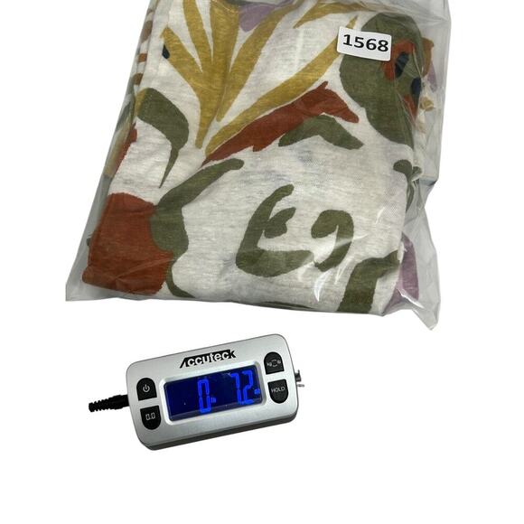 Rachel Zoe Linen Top Size 3X Multicolor Floral Summer Beach Vacation Boho Artsy - Picture 9 of 9